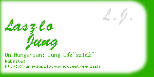 laszlo jung business card